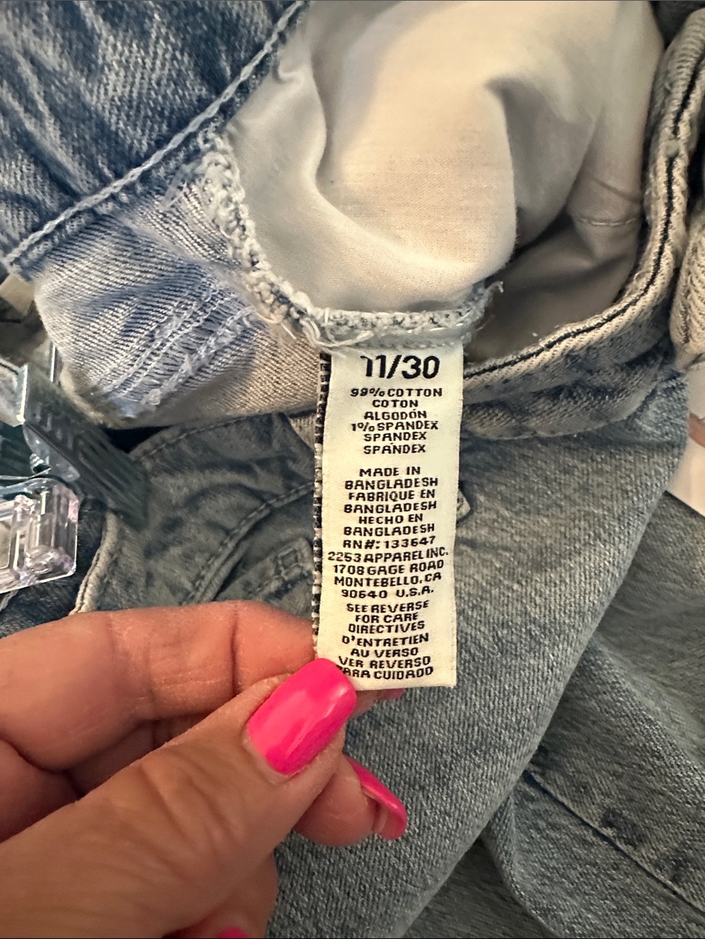NWTS Celebrity Pink Light Blue Denim Jeans - High Waist Wide Leg Sz 11/30 🩵👖🩵 - Picture 9 of 13